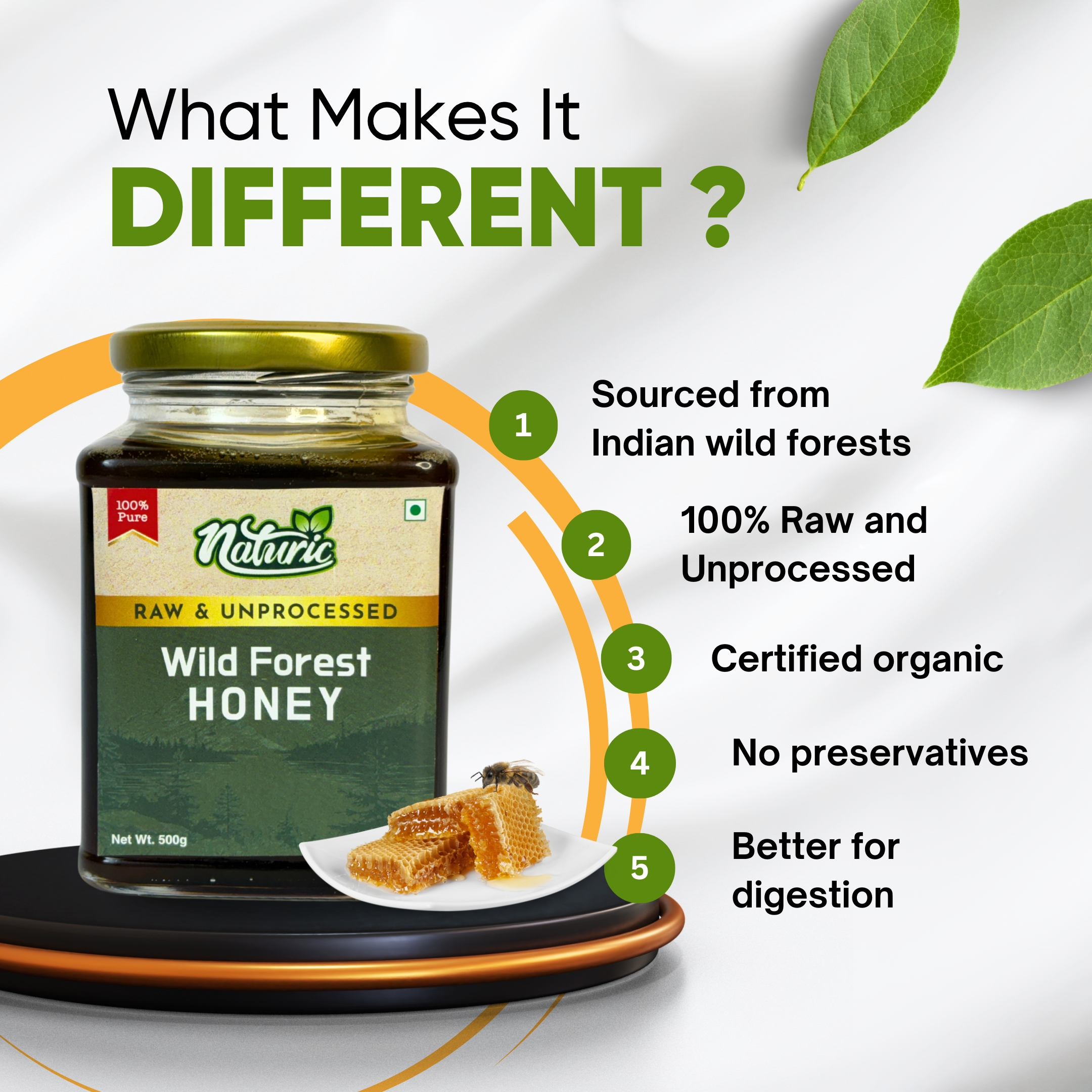 Organic Wild forest honey - Image 2